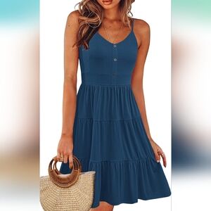 Misfay | 2XL Knee Length Blue Dress